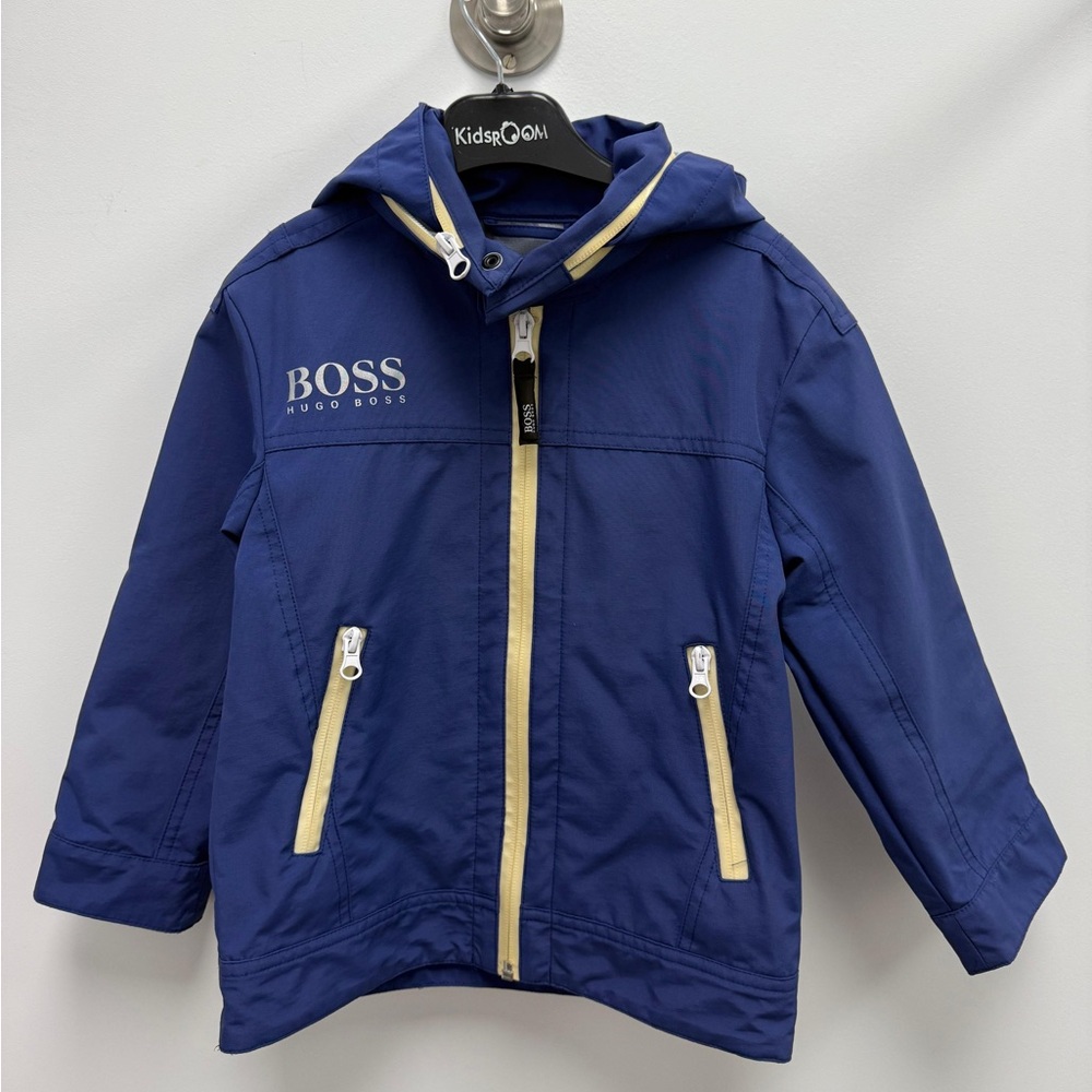 Hugo Boss Navy Jacket with Cream Details